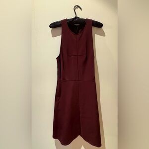 RAG & BONE. Burgundy Sleeveless Mini Dress